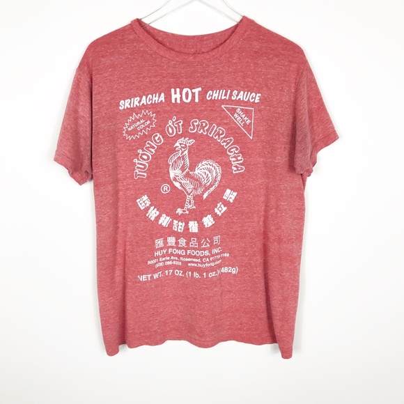 Sriracha Rooster Graphic  Short Sleeve Tee - Picture 1 of 4
